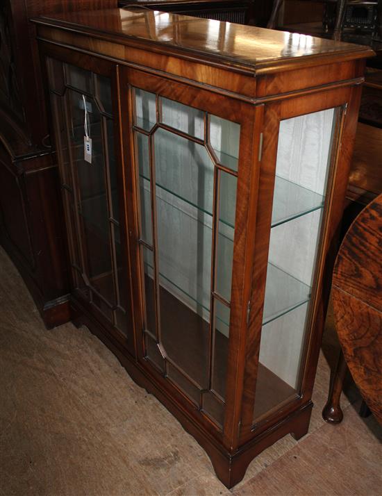Georgian style mahogany display cabinet